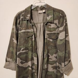 Mudd Juniors camo shirt jacket